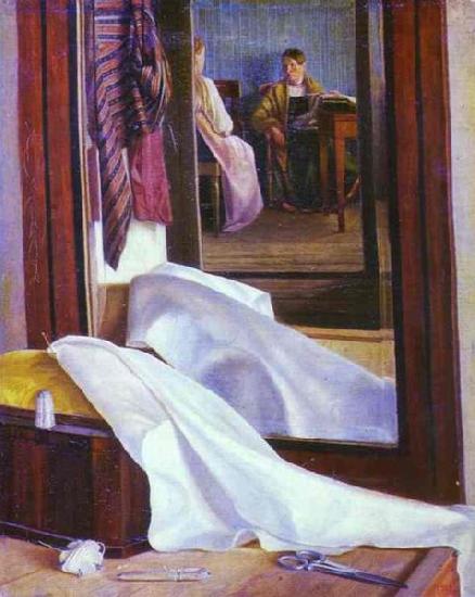 Grigoriy Soroka Reflection in the mirror oil painting image